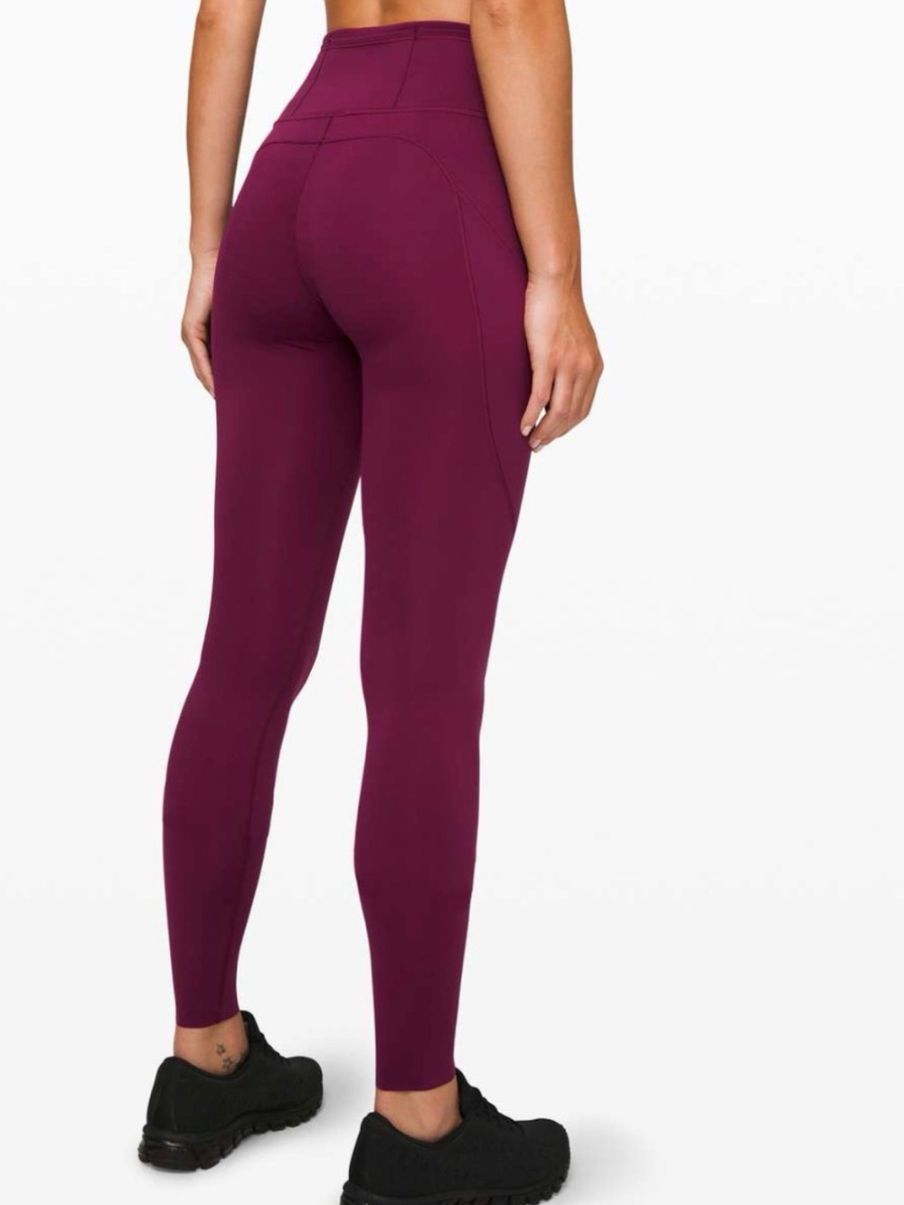 Lululemon Fast and Free HR Tight Nulux Size 2 Garnet Burgundy